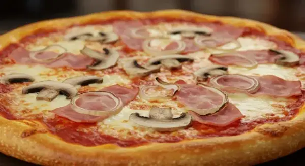 Pizzaschinken und Pilze