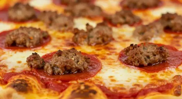 Pizza scharf italienisch