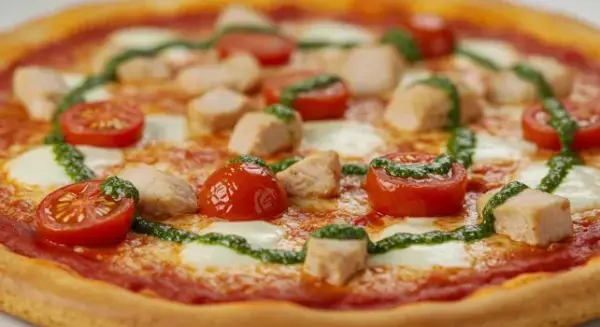 Pizza Hühnchen Caprese