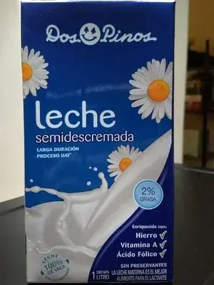 Dos Pinos fettarme Milch 2% 1 L